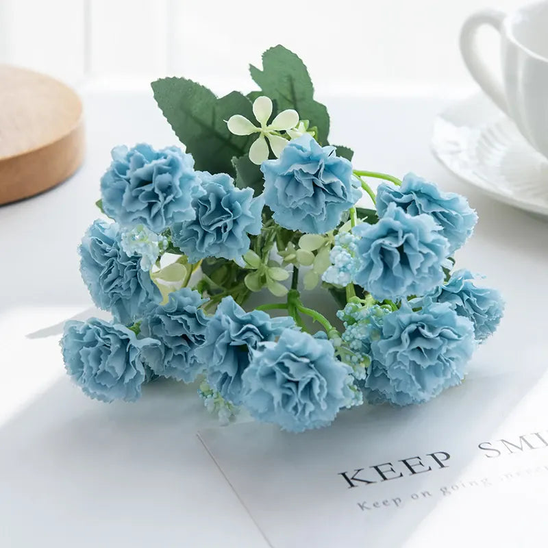 Bouquet de Fleurs Artificielles colorées | Artiflora Bleu / 3pcs