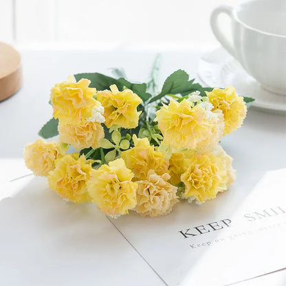 Bouquet de Fleurs Artificielles colorées | Artiflora Jaune / 1pc