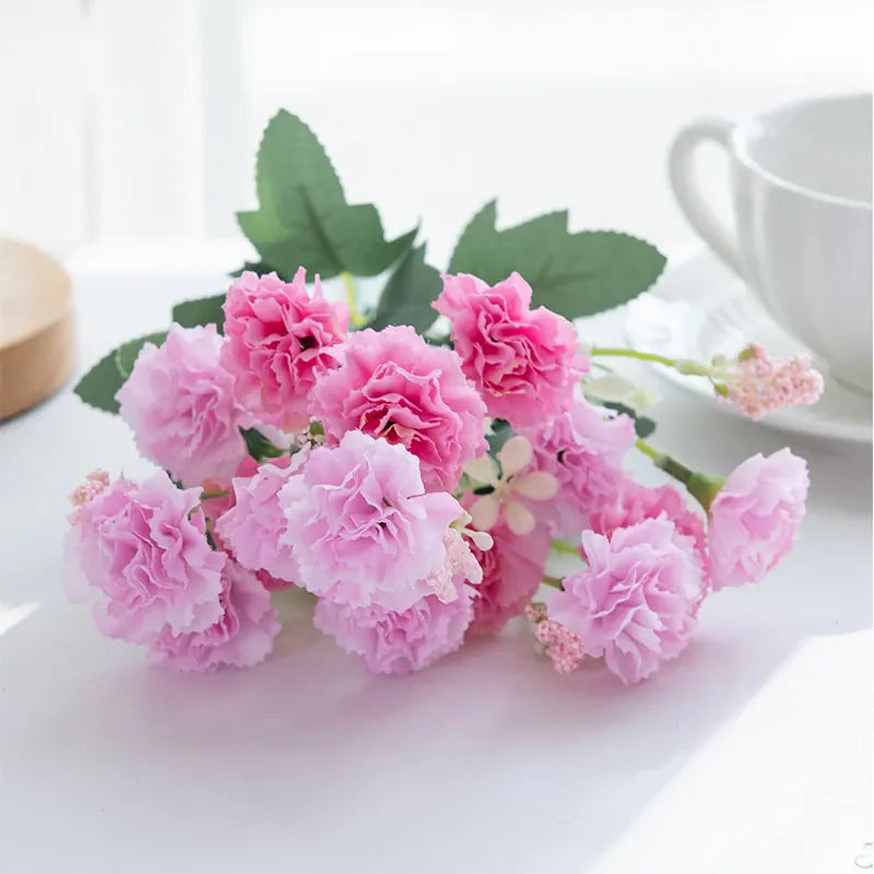 Bouquet de Fleurs Artificielles colorées | Artiflora Rose / 3pcs