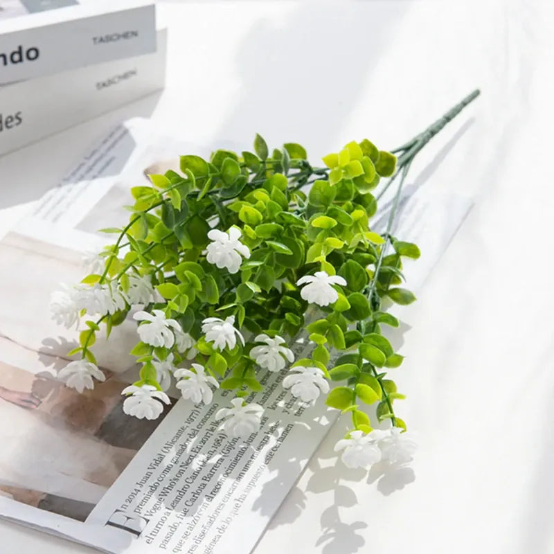 Bouquet de Plantes Fleuries Artificielles | Artiflora Blanc