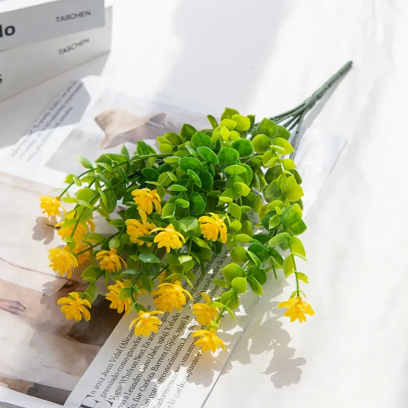 Bouquet de Plantes Fleuries Artificielles | Artiflora Jaune
