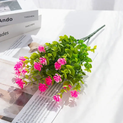 Bouquet de Plantes Fleuries Artificielles | Artiflora Magenta
