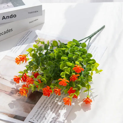 Bouquet de Plantes Fleuries Artificielles | Artiflora Orange