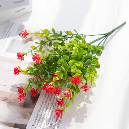 Bouquet de Plantes Fleuries Artificielles | Artiflora Rouge