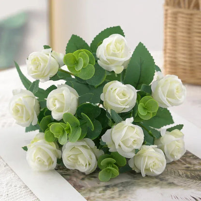 Bouquet de Roses Artificielles | Artiflora Blanc