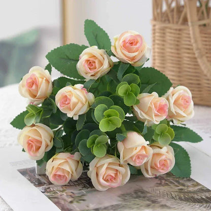 Bouquet de Roses Artificielles | Artiflora Champagne