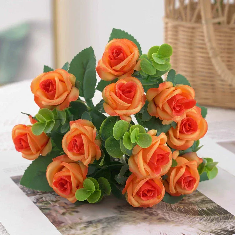 Bouquet de Roses Artificielles | Artiflora Orange