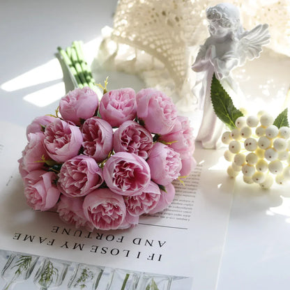 Bouquet de Roses Artificielles rondes | Artiflora
