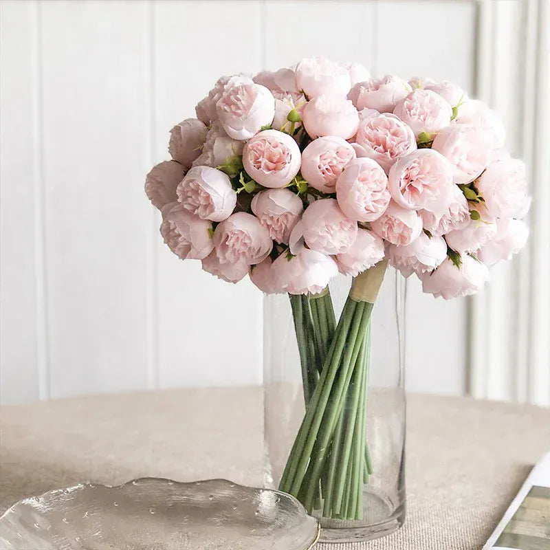 Bouquet de Roses Artificielles rondes | Artiflora