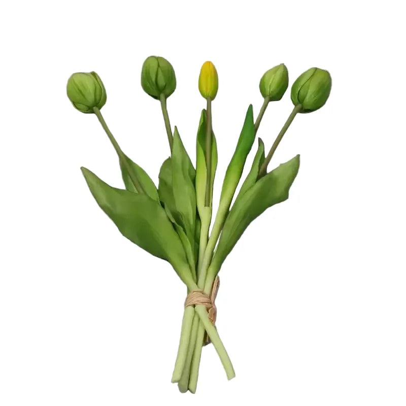 Bouquet de Tulipes Artificielles | Artiflora Vert / 5 pièces