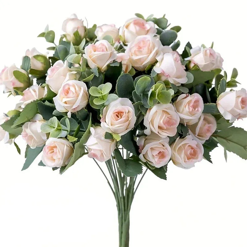 Bouquets de 10 Roses Artificielles | Artiflora Champagne