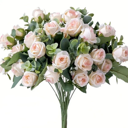 Bouquets de 10 Roses Artificielles | Artiflora Champagne