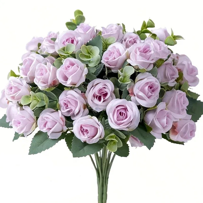 Bouquets de 10 Roses Artificielles | Artiflora Violet