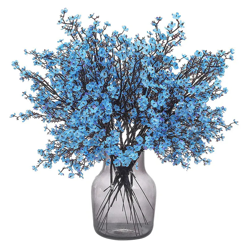 Bouquets de Gypsophiles Artificiel en Fleur | Artiflora Bleu / 1Pcs