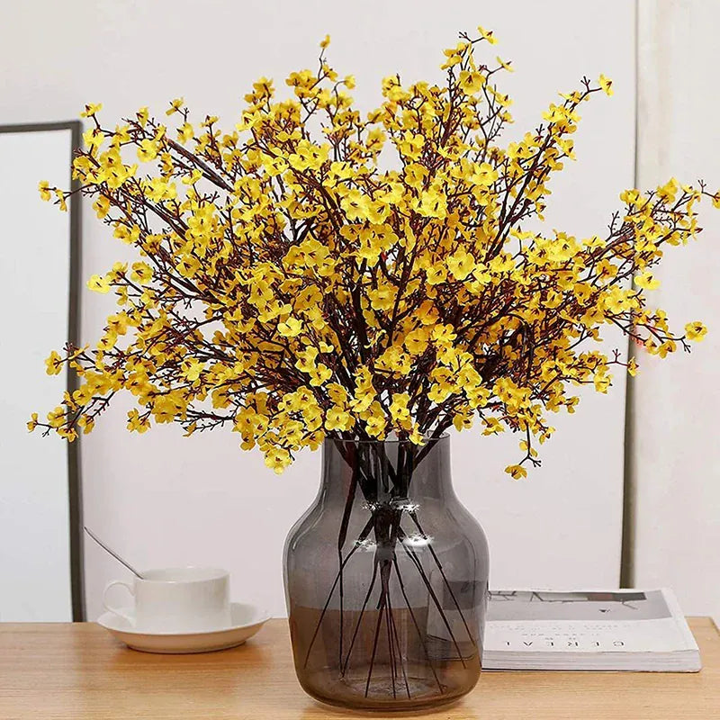 Bouquets de Gypsophiles Artificiel en Fleur | Artiflora Jaune / 1Pcs