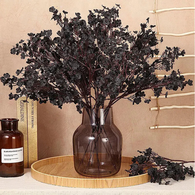 Bouquets de Gypsophiles Artificiel en Fleur | Artiflora Noir / 1Pcs