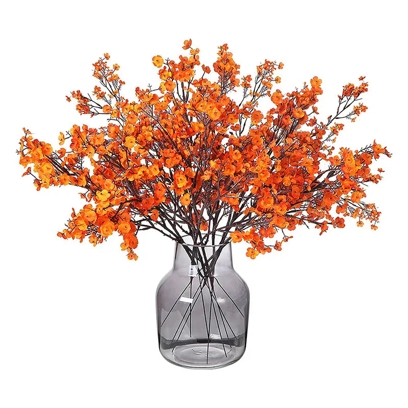 Bouquets de Gypsophiles Artificiel en Fleur | Artiflora Orange / 1Pcs