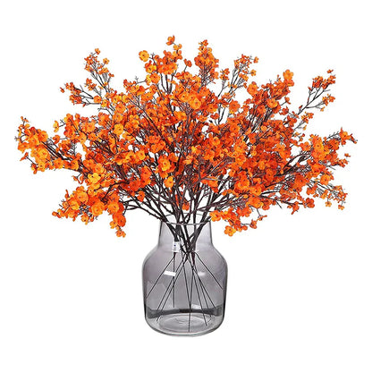 Bouquets de Gypsophiles Artificiel en Fleur | Artiflora Orange / 1Pcs