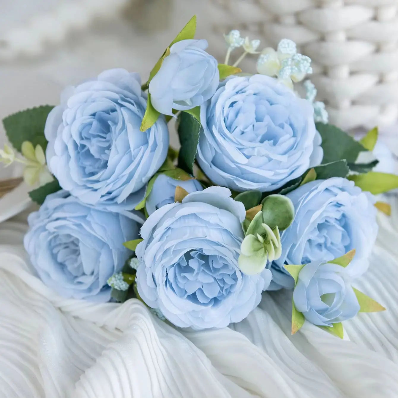 Bouquets de Roses Artificielles Colorées | Artiflora Bleu