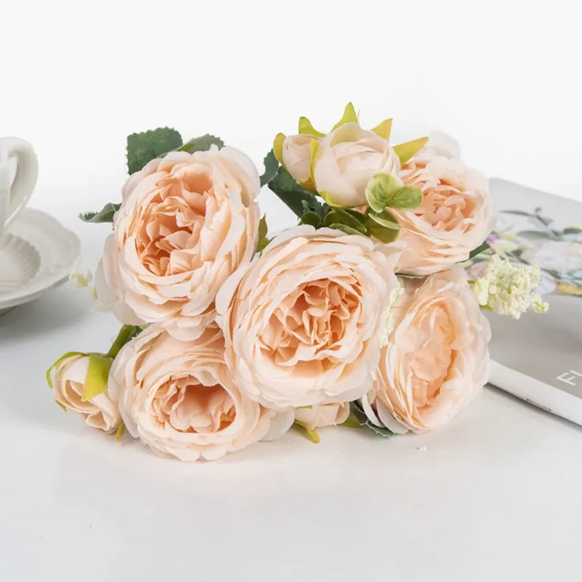 Bouquets de Roses Artificielles Colorées | Artiflora Champagne