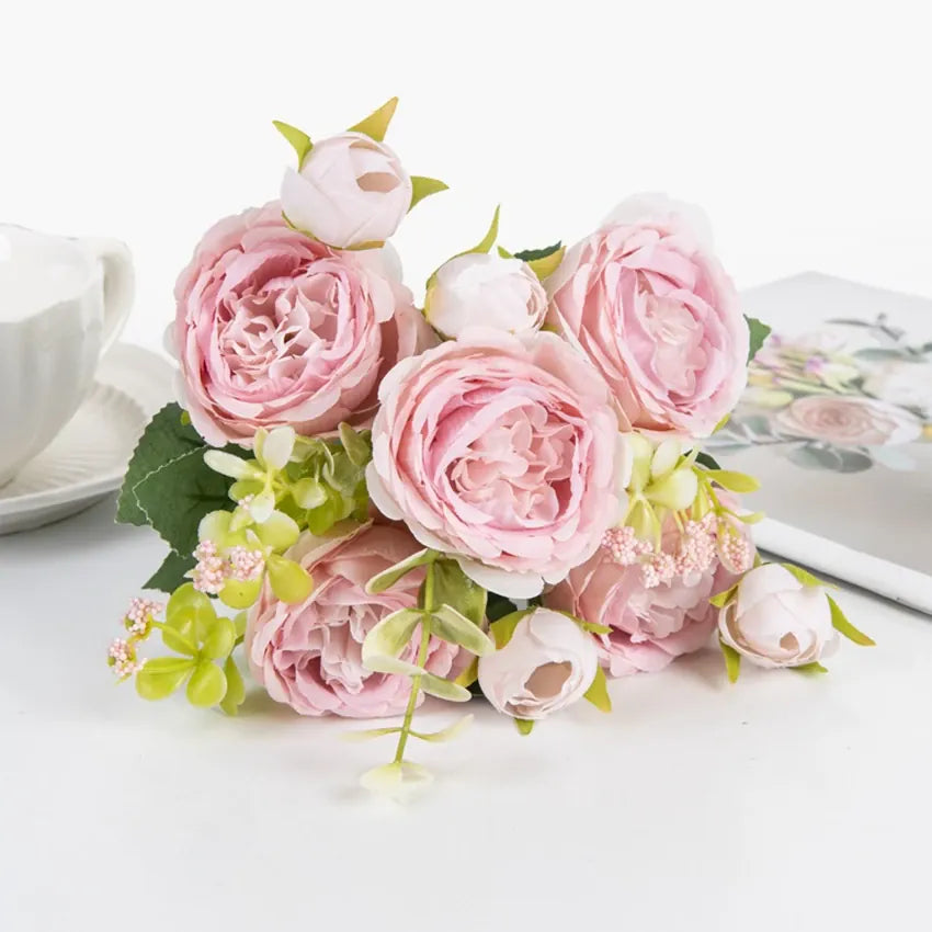 Bouquets de Roses Artificielles Colorées | Artiflora Rose