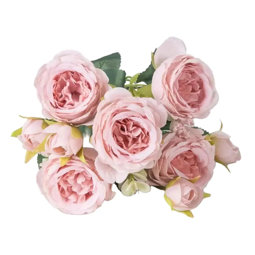 Bouquets de Roses Artificielles Colorées | Artiflora Rose Foncé