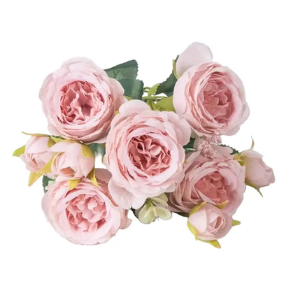 Bouquets de Roses Artificielles Colorées | Artiflora Rose Foncé