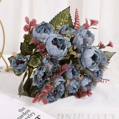 Bouquets de Roses Artificielles Sobre | Artiflora Bleu
