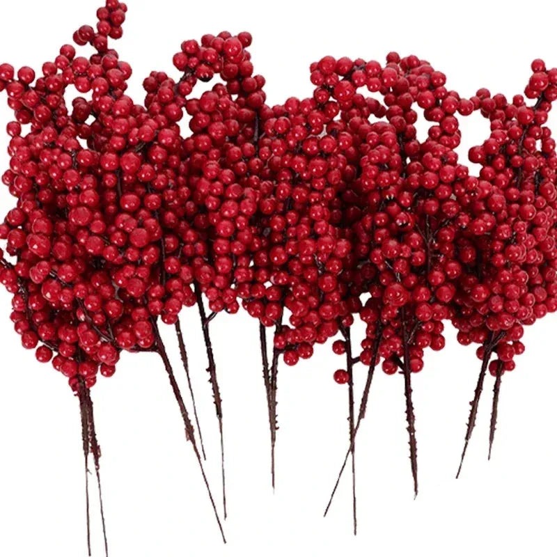 Branche de baies artificielles pour décoration de noël | Artiflora 10 Branches