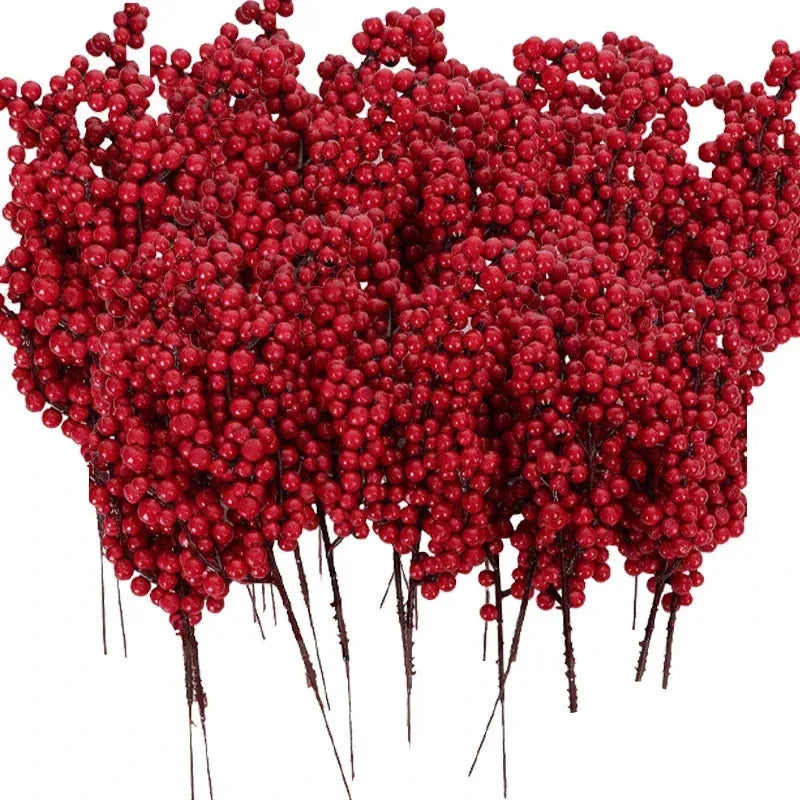 Branche de baies artificielles pour décoration de noël | Artiflora 30 Branches