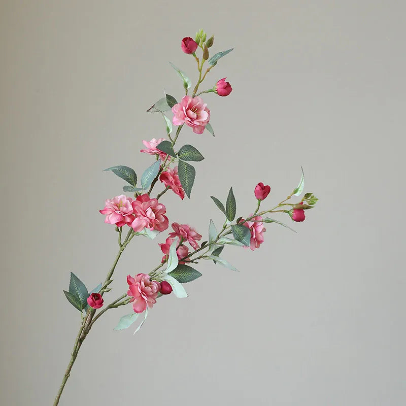 Branche de Camellia Artificielle | Artiflora Rose Foncé