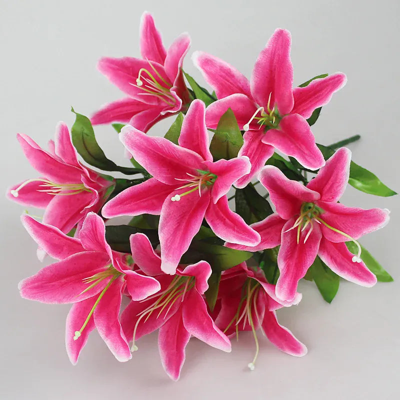 Branche de Fleurs de Lys Artificielles | Artiflora Rose