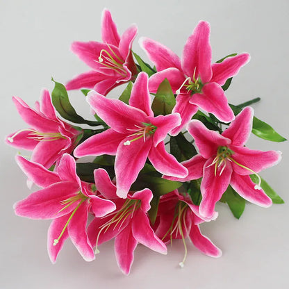 Branche de Fleurs de Lys Artificielles | Artiflora Rose