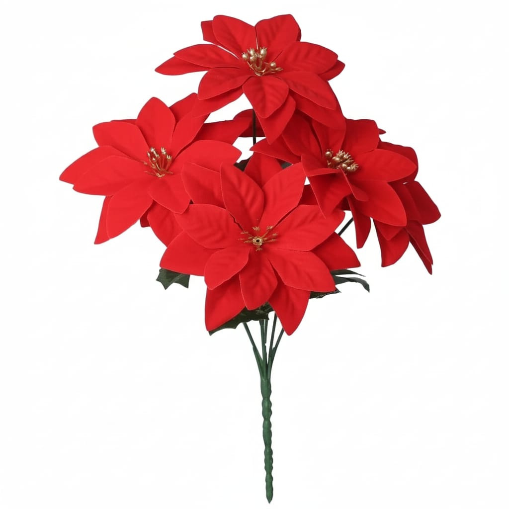 Branche de Poinsettia Artificielles | Artiflora