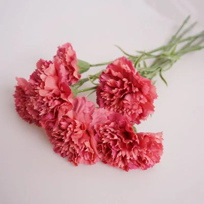 Cœillets artificiels | Artiflora Rose Rouge / 10