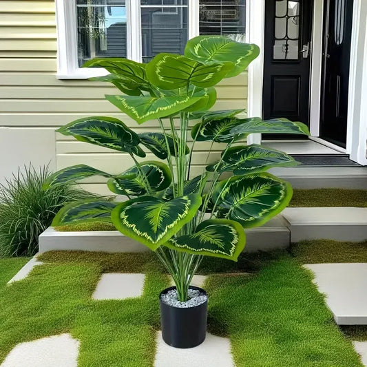 Fausse Plante Verte 12 Feuilles - 60cm