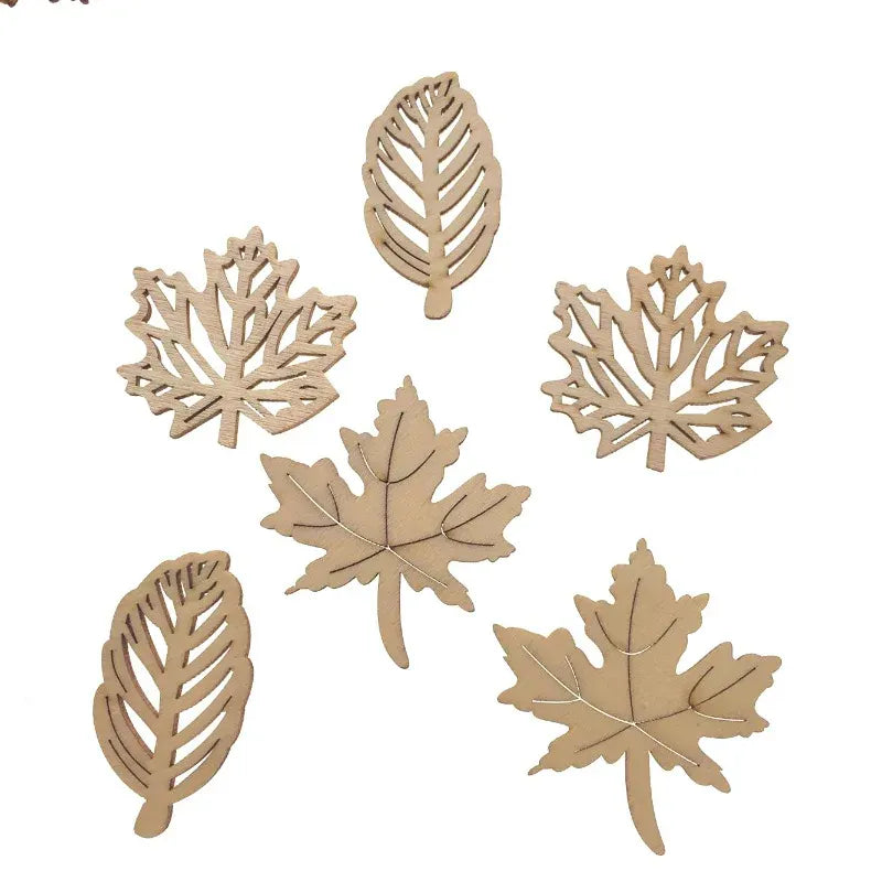 Feuilles en Bois 20pcs
