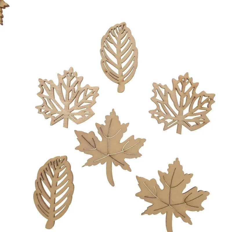 Feuilles en Bois 20pcs