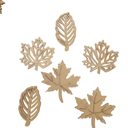 Feuilles en Bois 20pcs