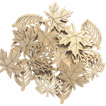 Feuilles en Bois 20pcs