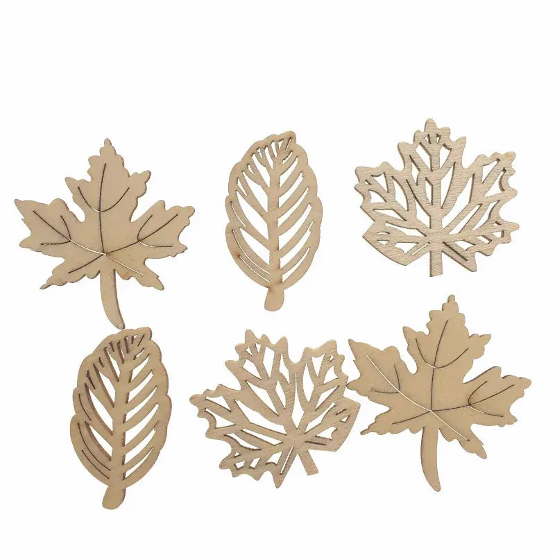 Feuilles en Bois 20pcs