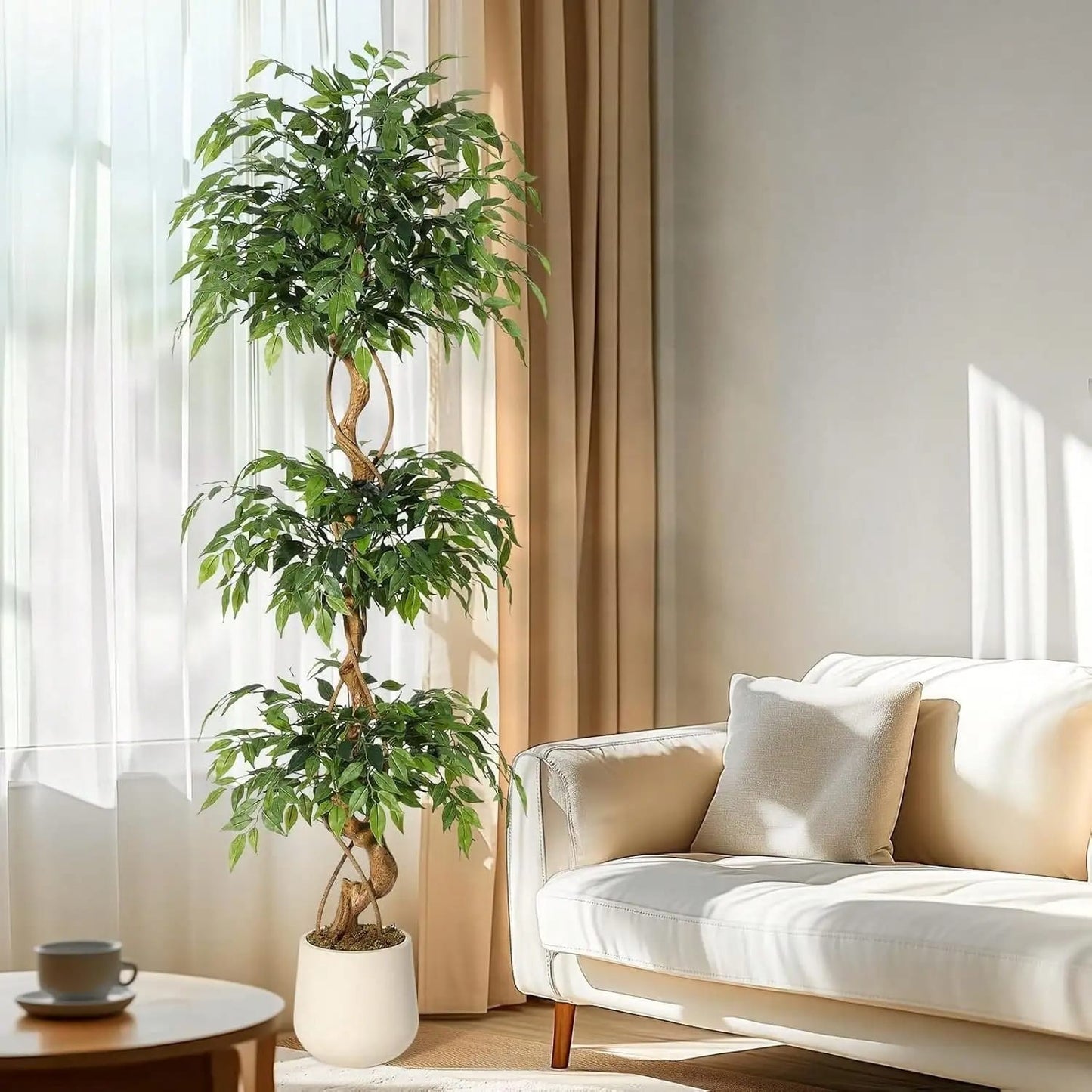 Ficus Tressé Artificiel | Artiflora