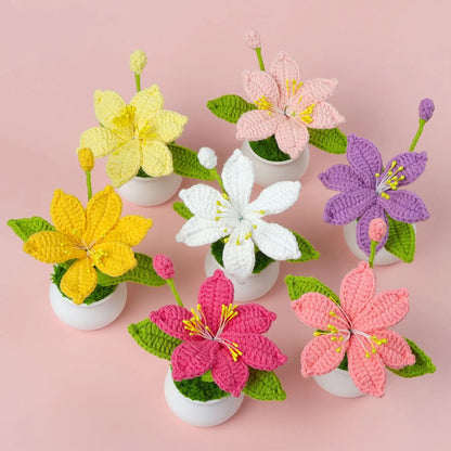 Fleur en Pot Tricotée | Artiflora
