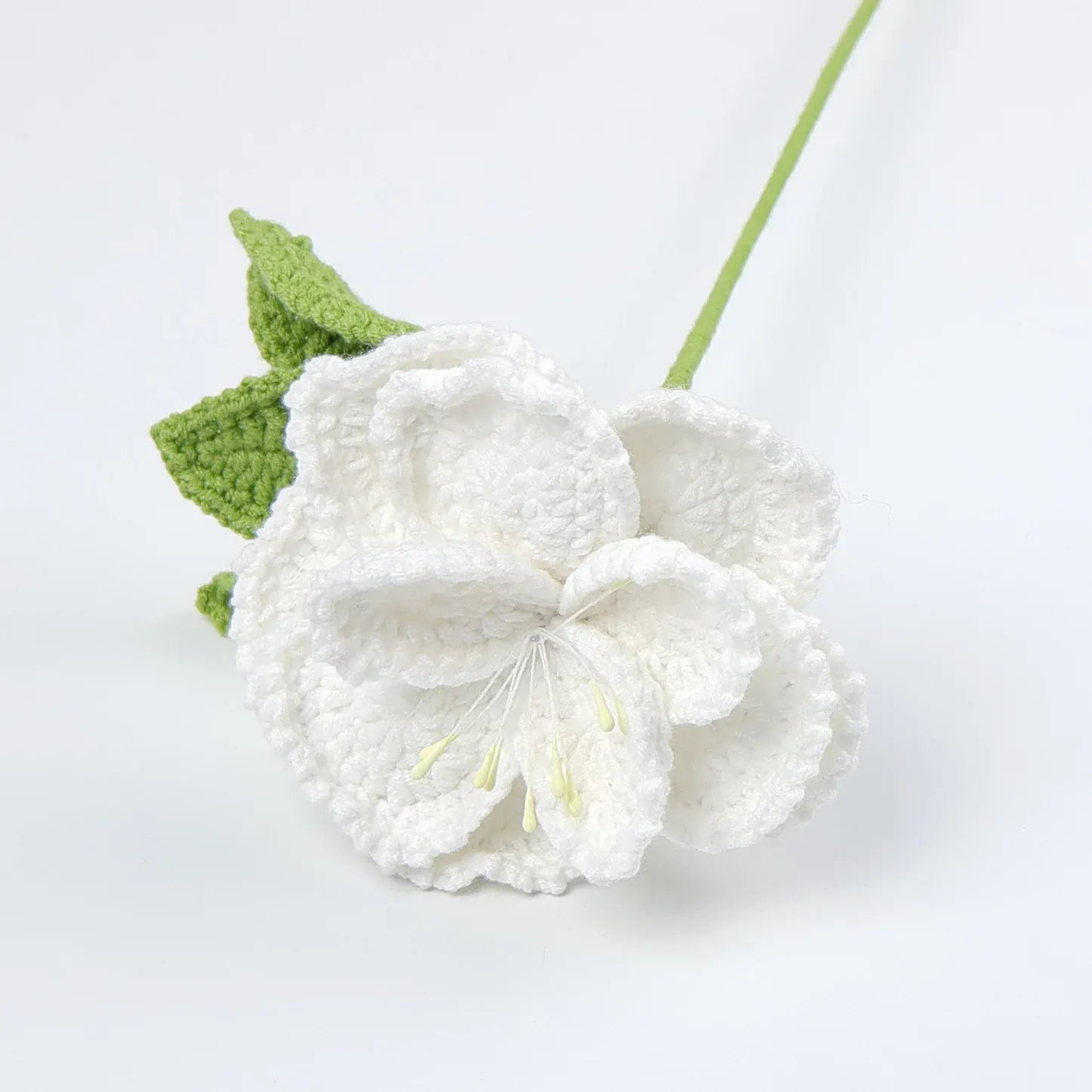 Fleur Ouverte Tricotée | Artiflora Blanc