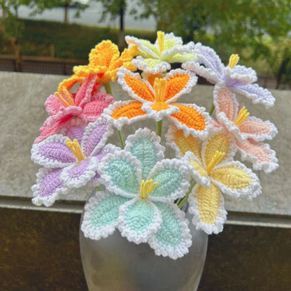 Fleur Tricotée avec Contour | Artiflora
