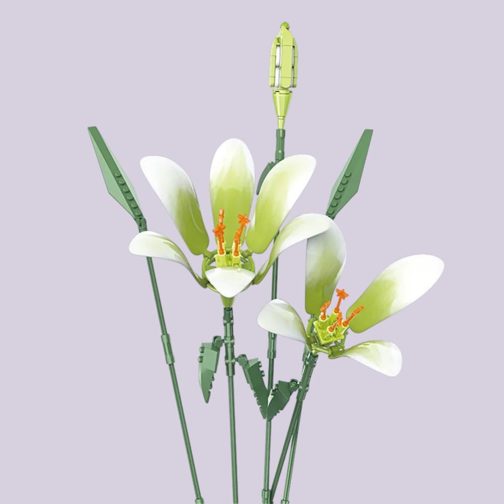 Fleurs de Lys à Construire | Artiflora Blanc