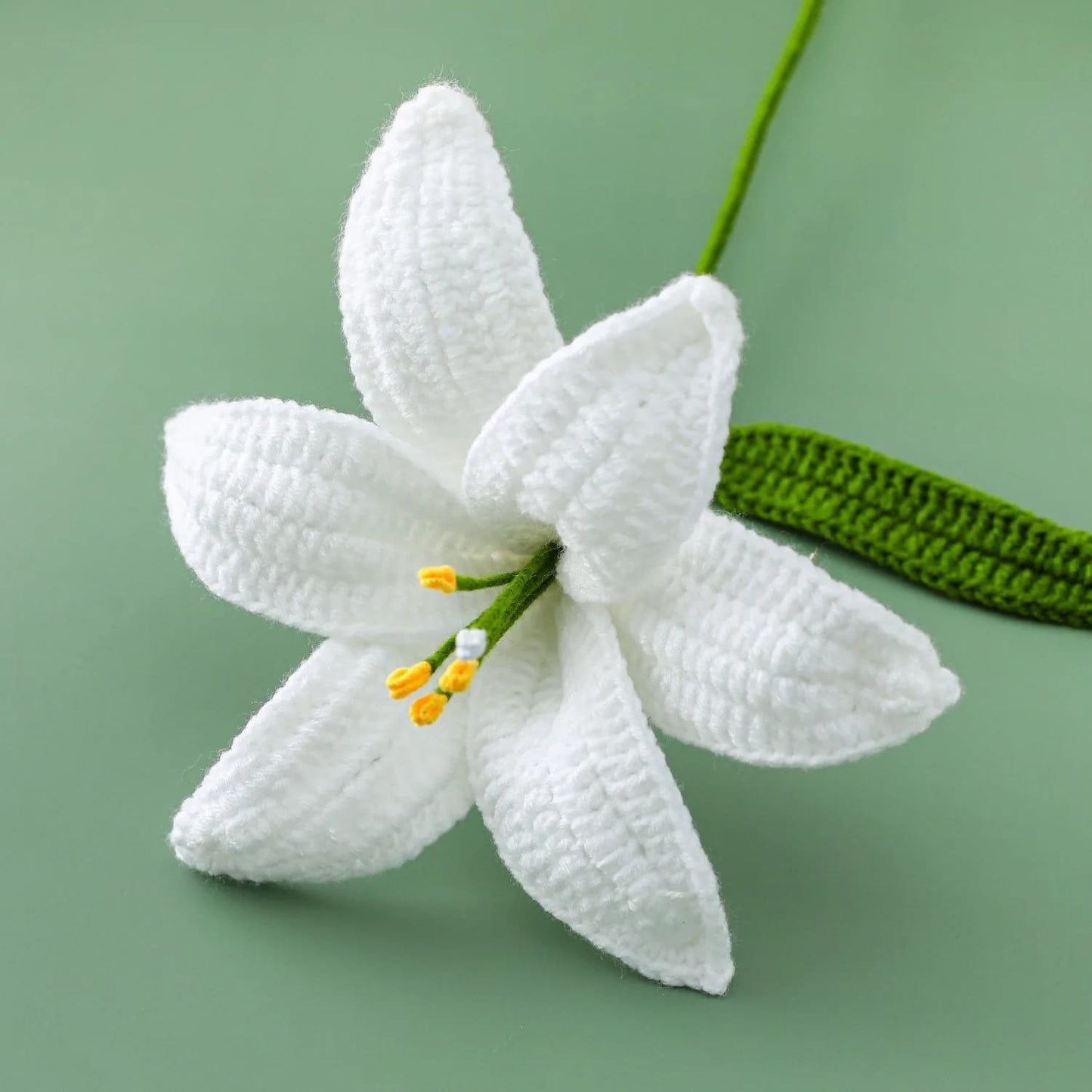Fleurs de Lys Tricotées | Artiflora Blanc