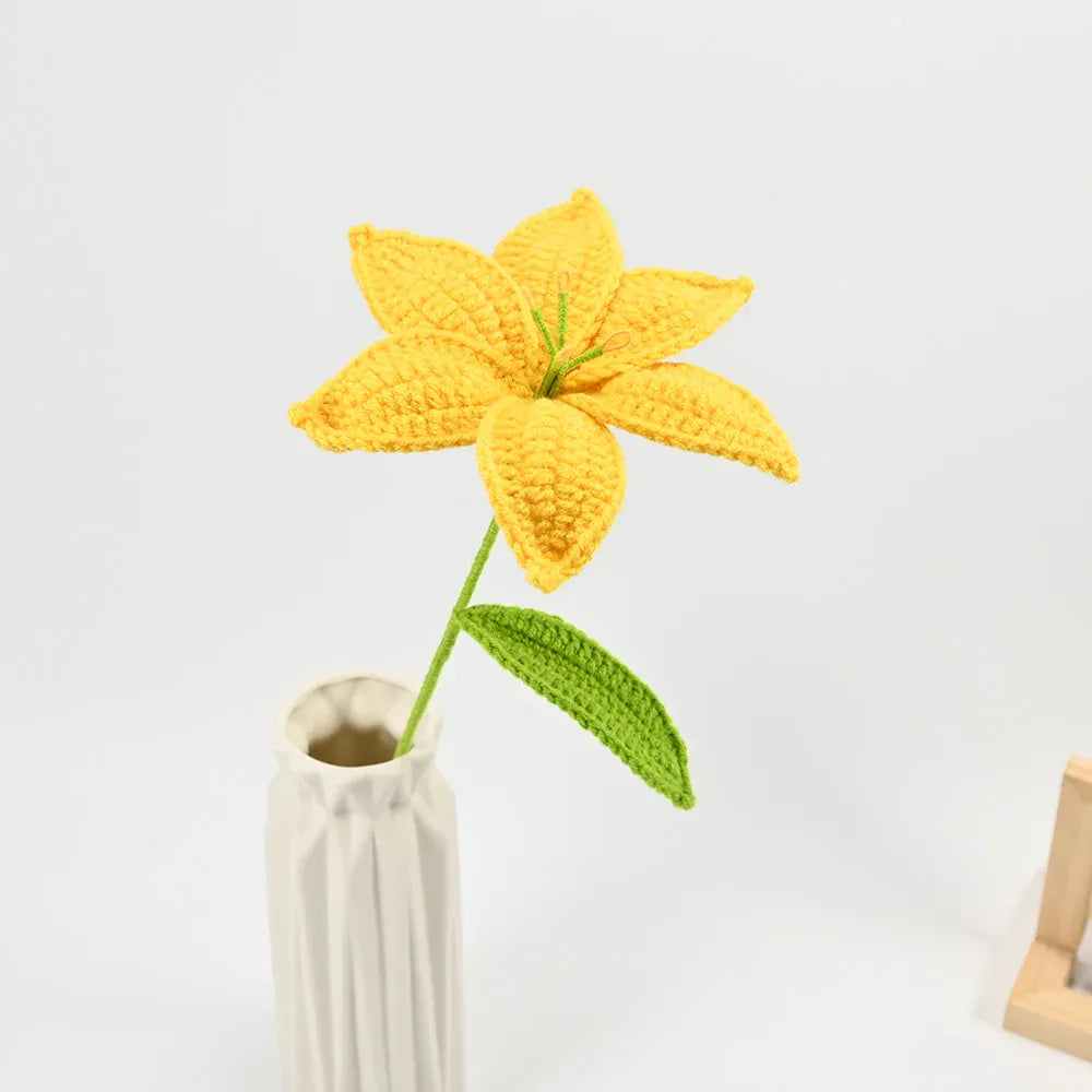 Fleurs de Lys Tricotées | Artiflora Jaune