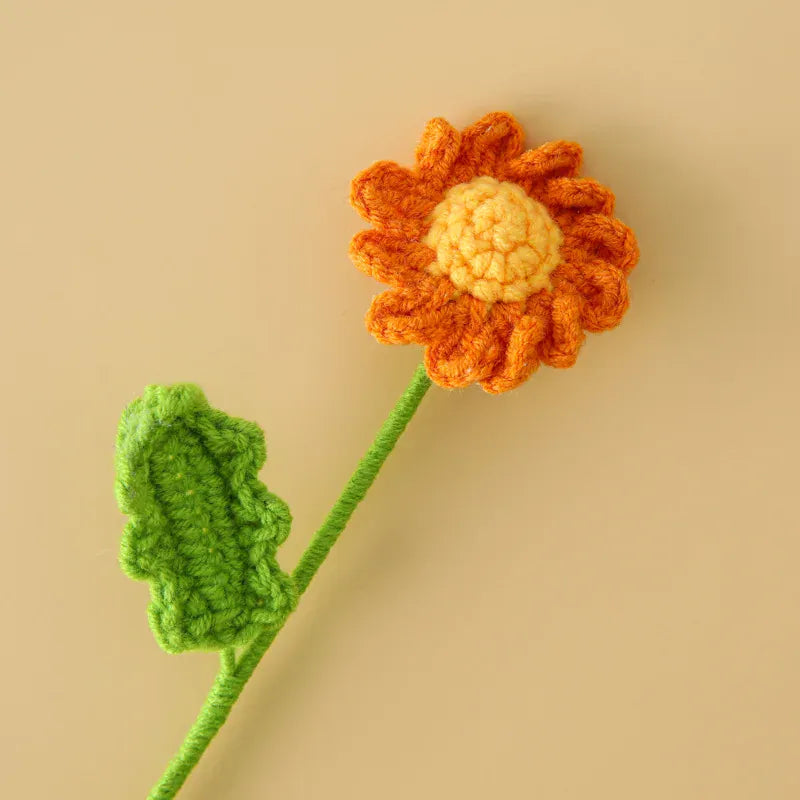 Grande Fleur Tricotée | Artiflora Orange