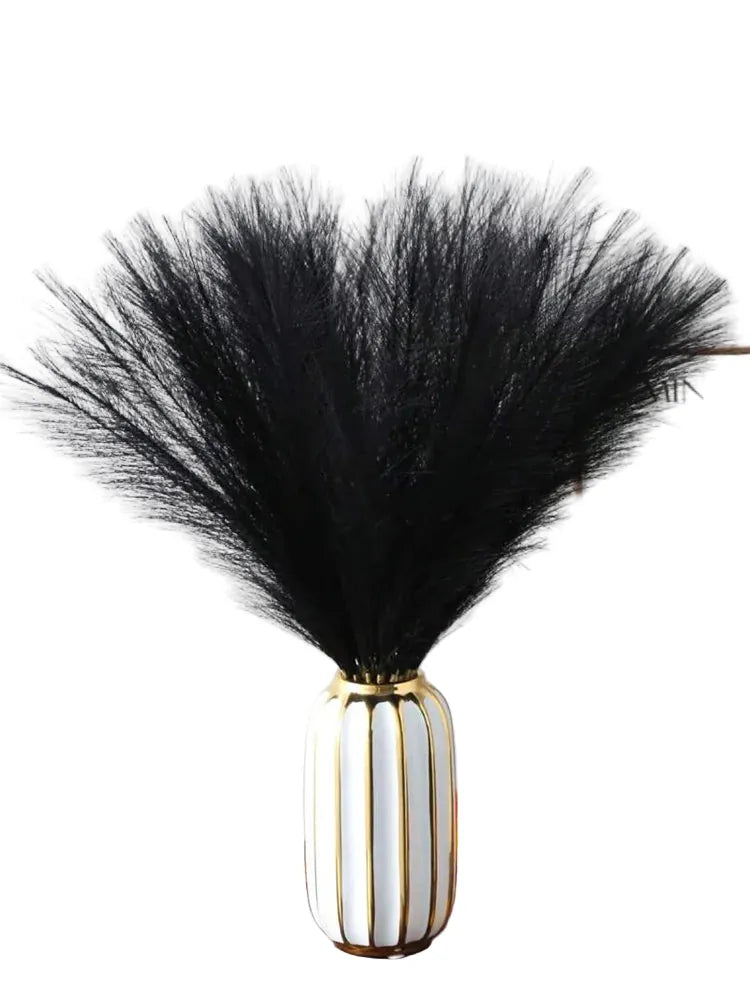 Herbe de Pampas Noire Artificielles | Artiflora 10pcs